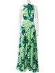 PLAN C Floral Print Long Dress