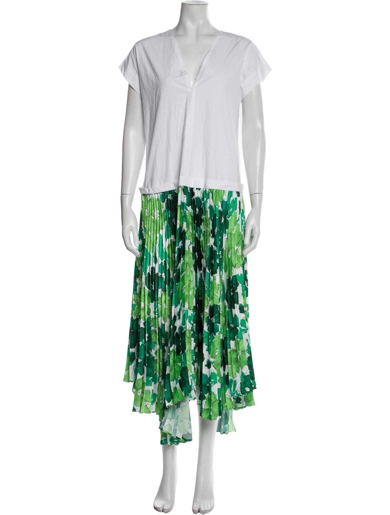 PLAN C Printed Long Dress