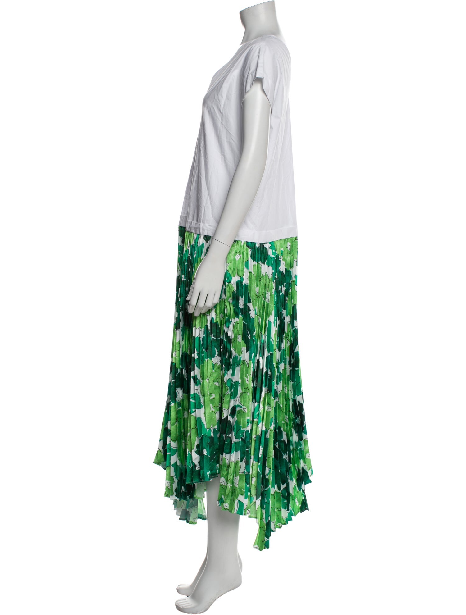 PLAN C Printed Long Dress