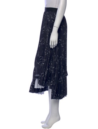 PLAN C Printed Midi Length Skirt