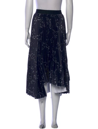 PLAN C Printed Midi Length Skirt