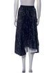 PLAN C Printed Midi Length Skirt