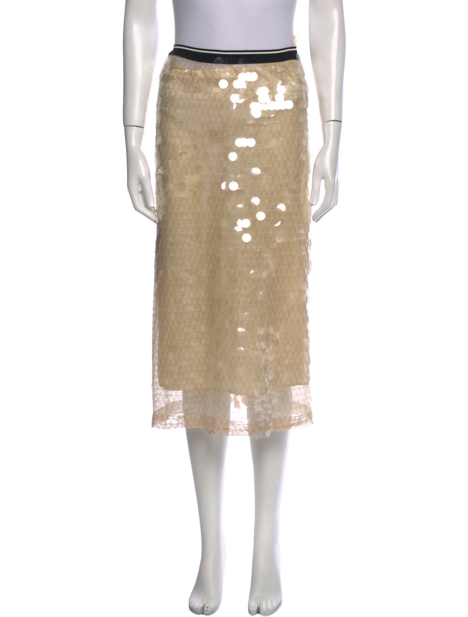 PLAN C Patterned Knee-Length Skirt w/ Tags