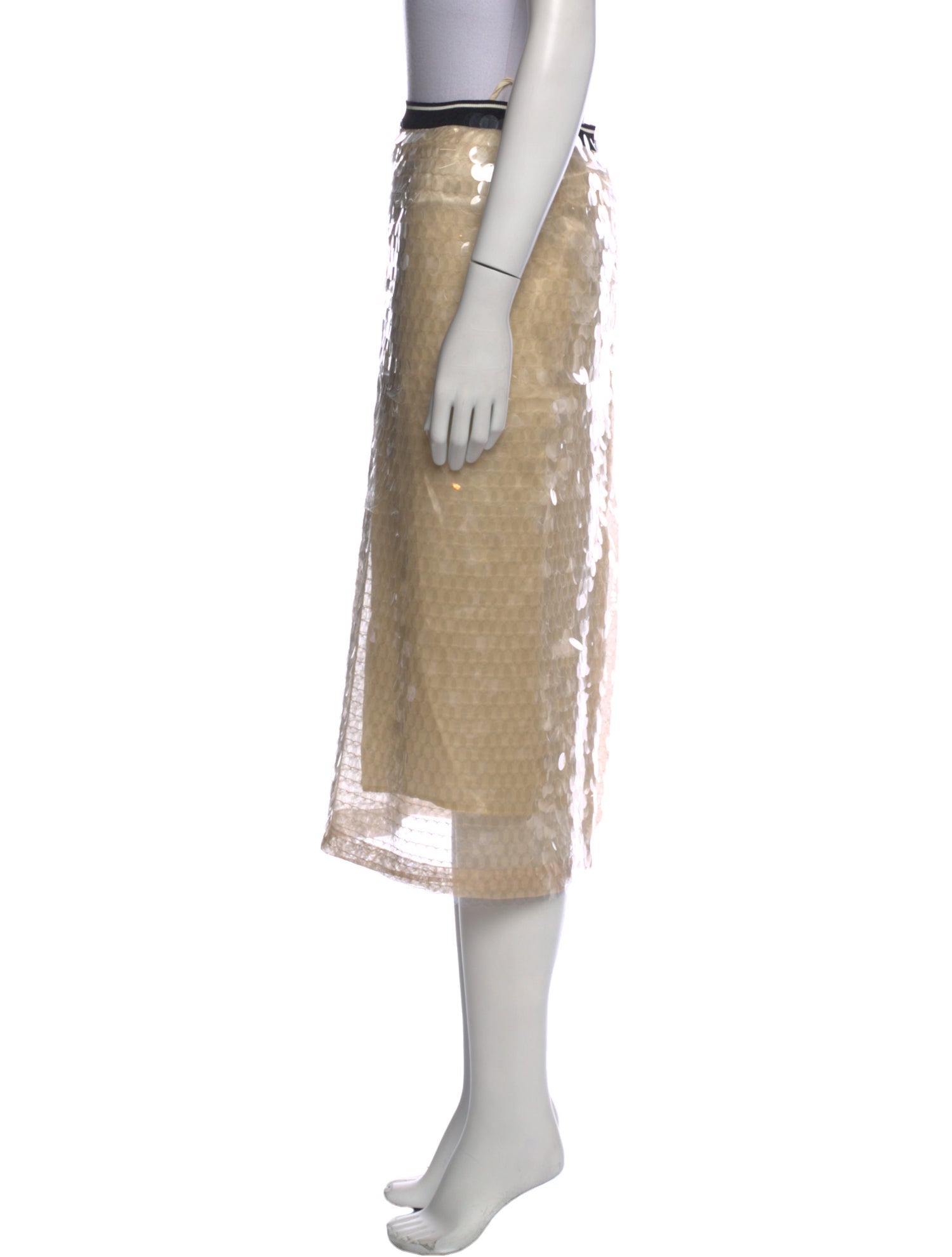 PLAN C Patterned Knee-Length Skirt w/ Tags