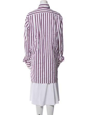 PLAN C Striped Long Sleeve Tunic