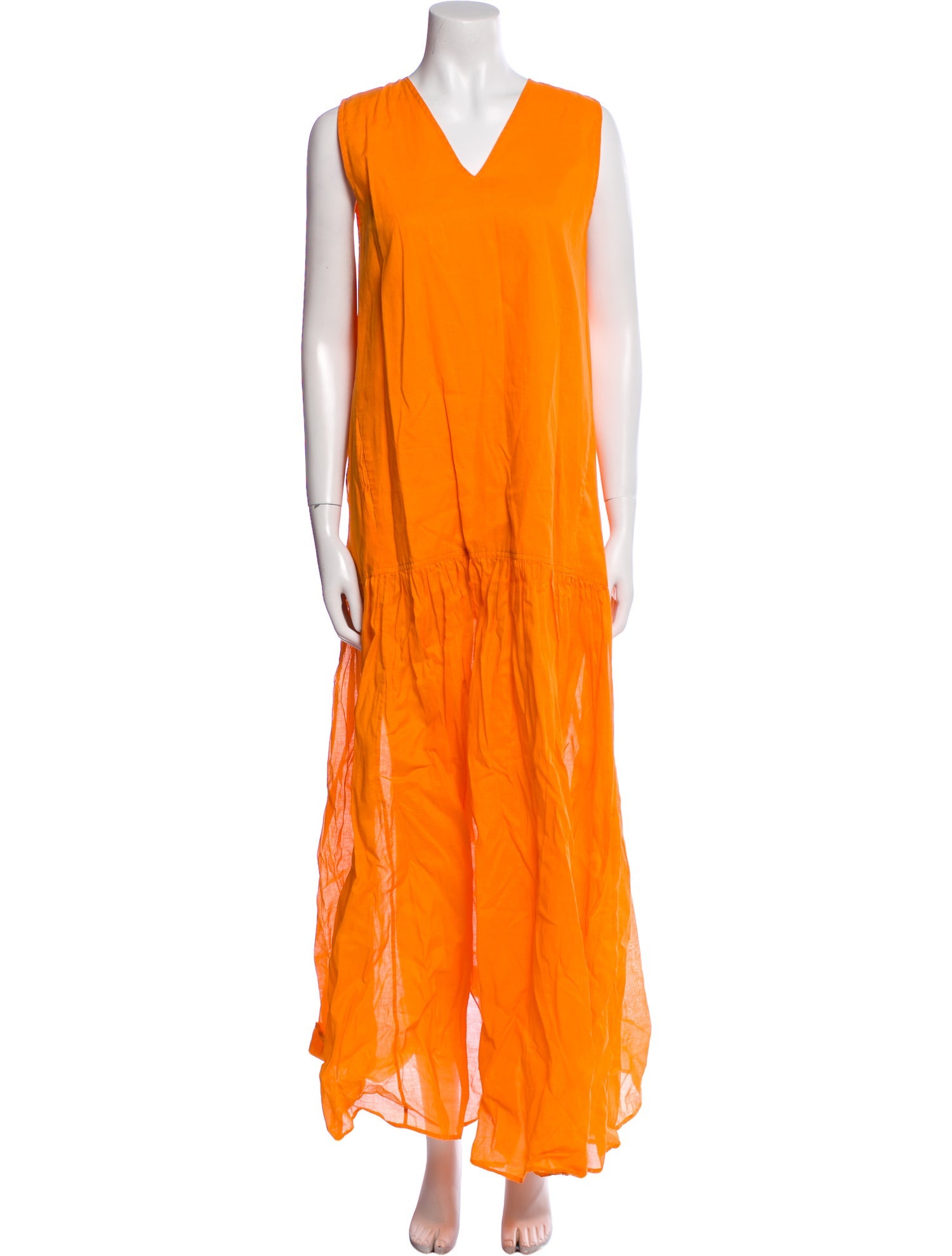 PLAN C V-Neck Long Dress