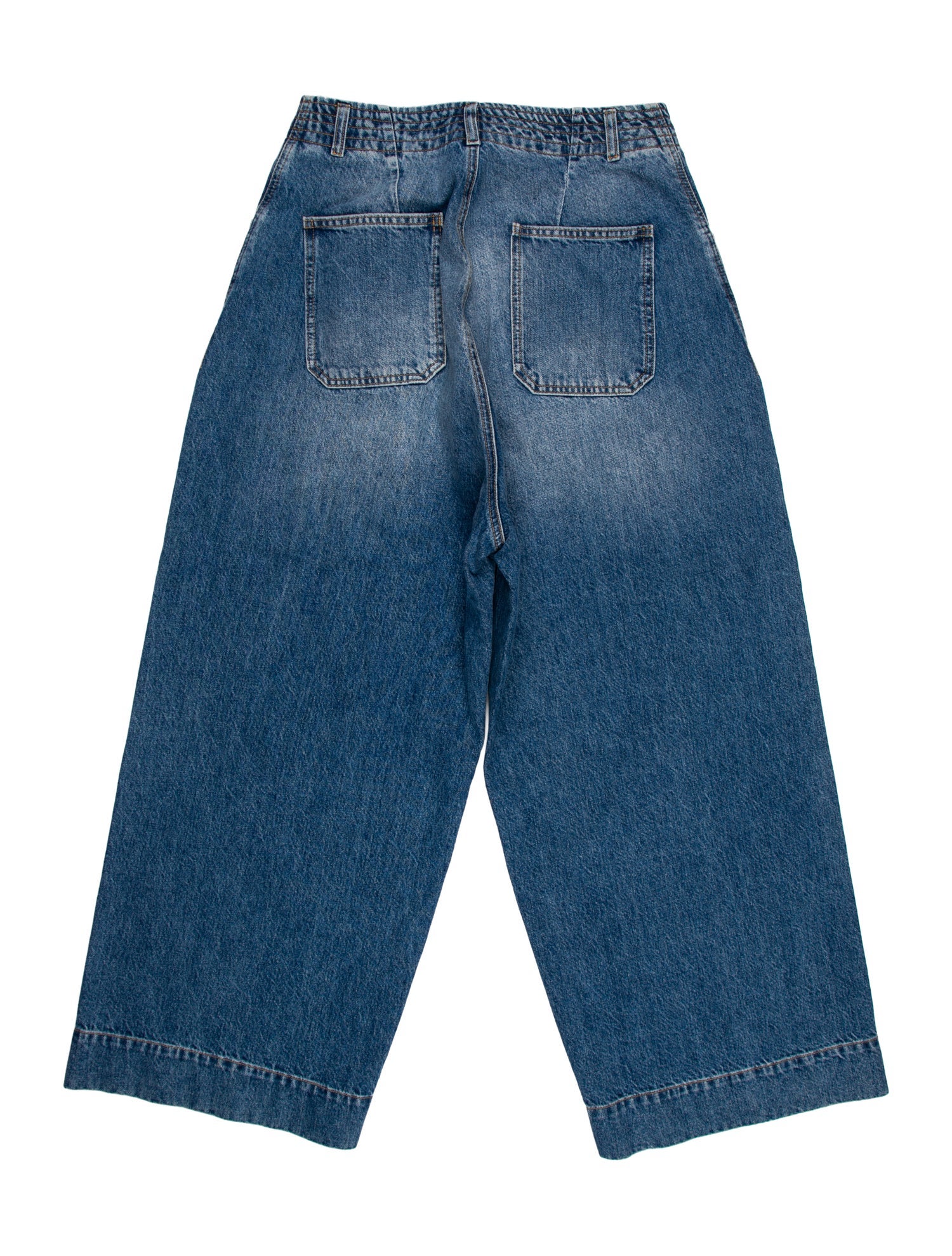 PLAN C High-Rise Wide Leg Jeans