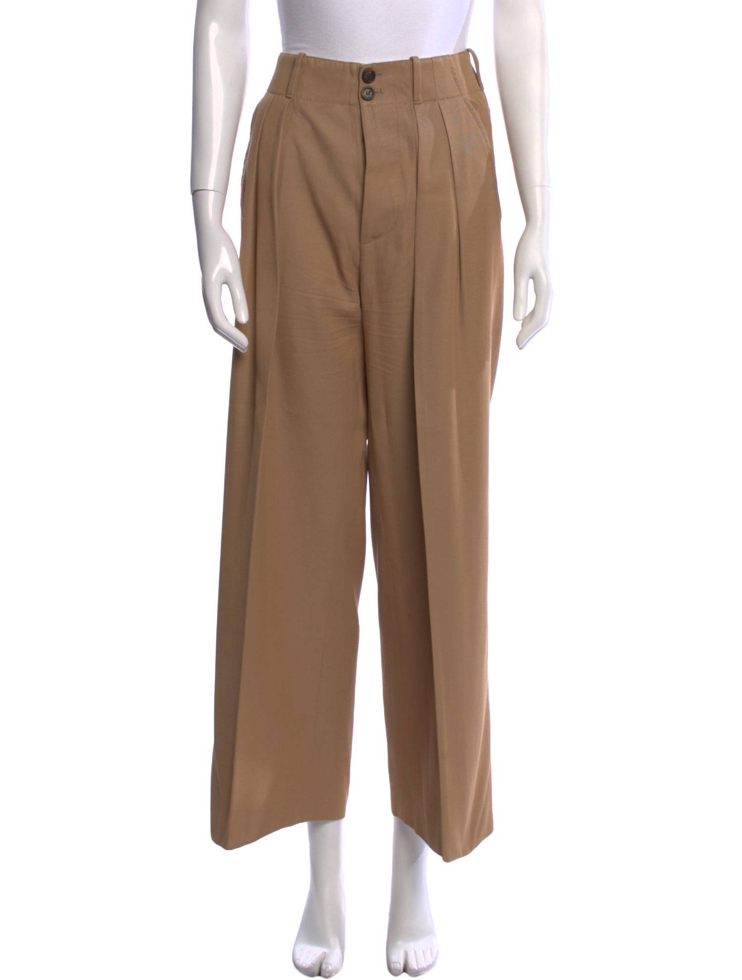 PLAN C Wool Wide Leg Pants