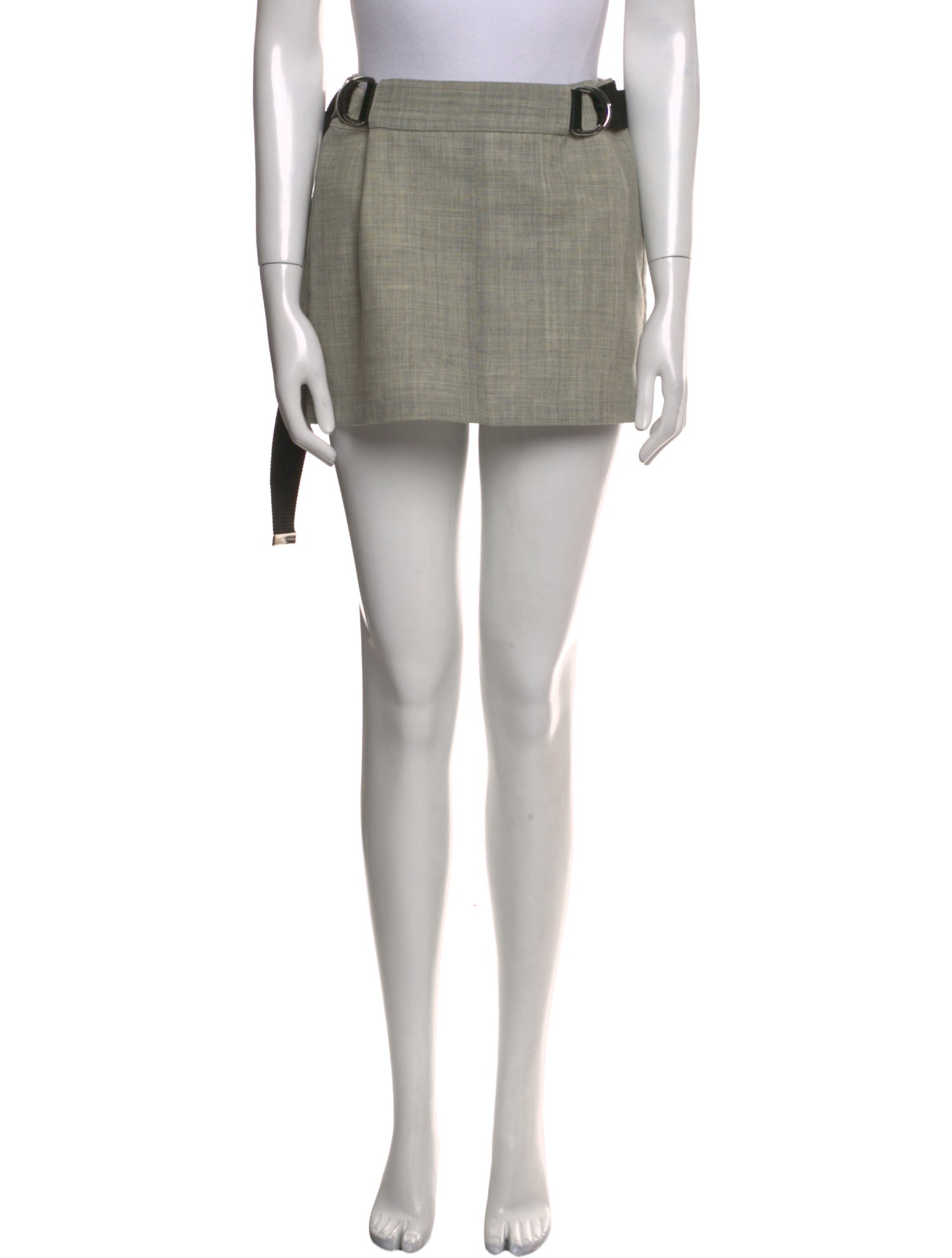 PLAN C Wool Mini Skirt
