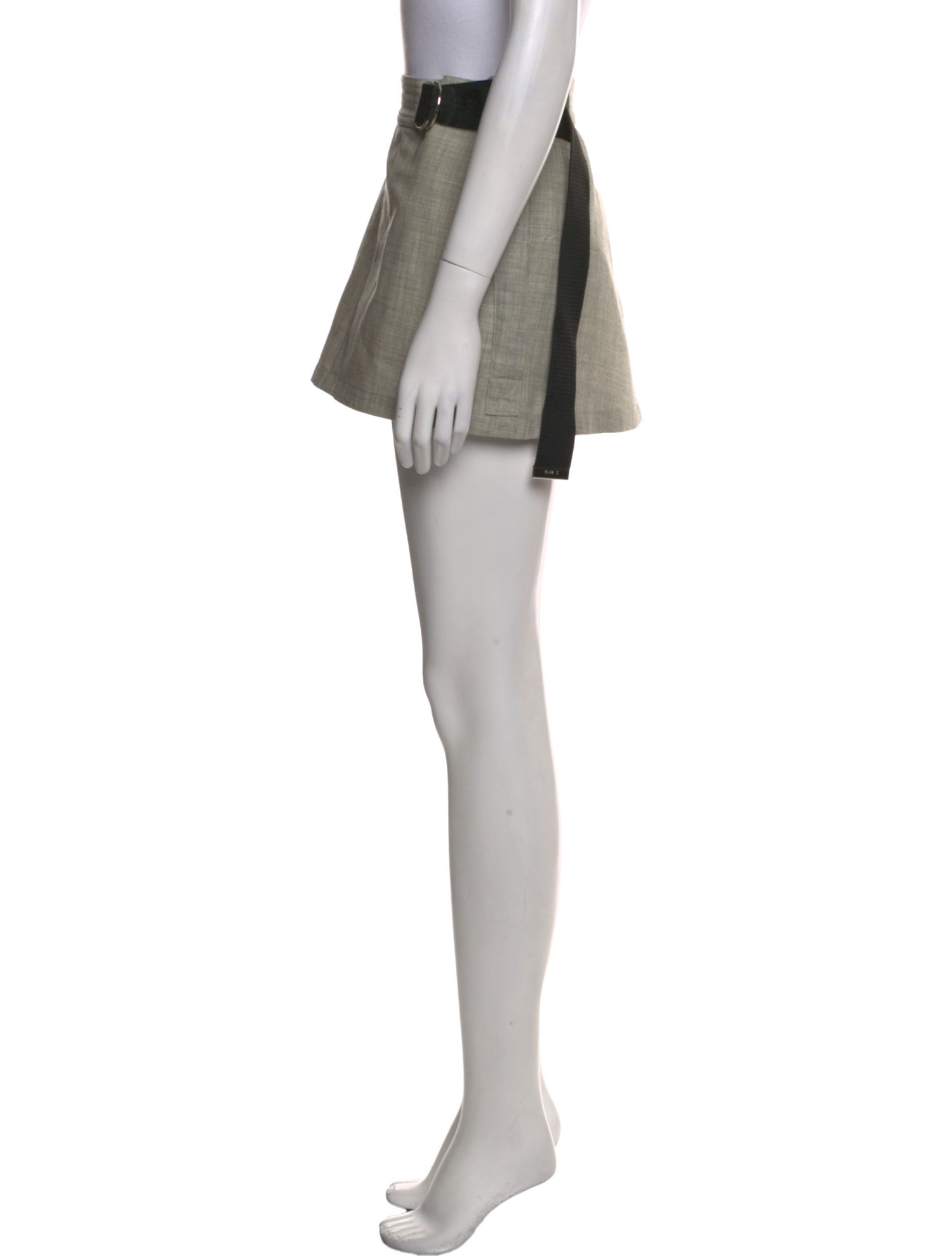 PLAN C Wool Mini Skirt