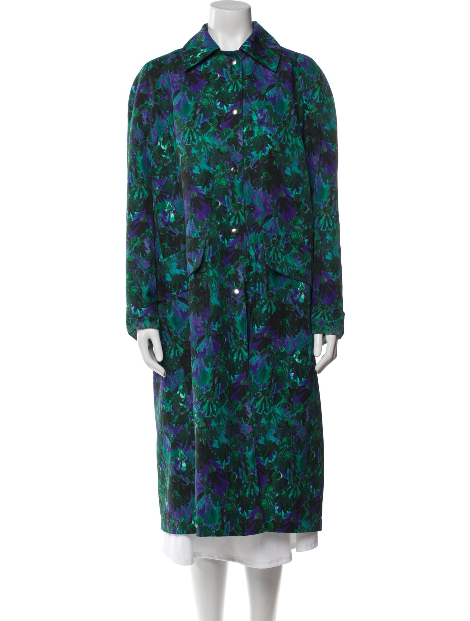 PLAN C Floral Print Coat w/ Tags