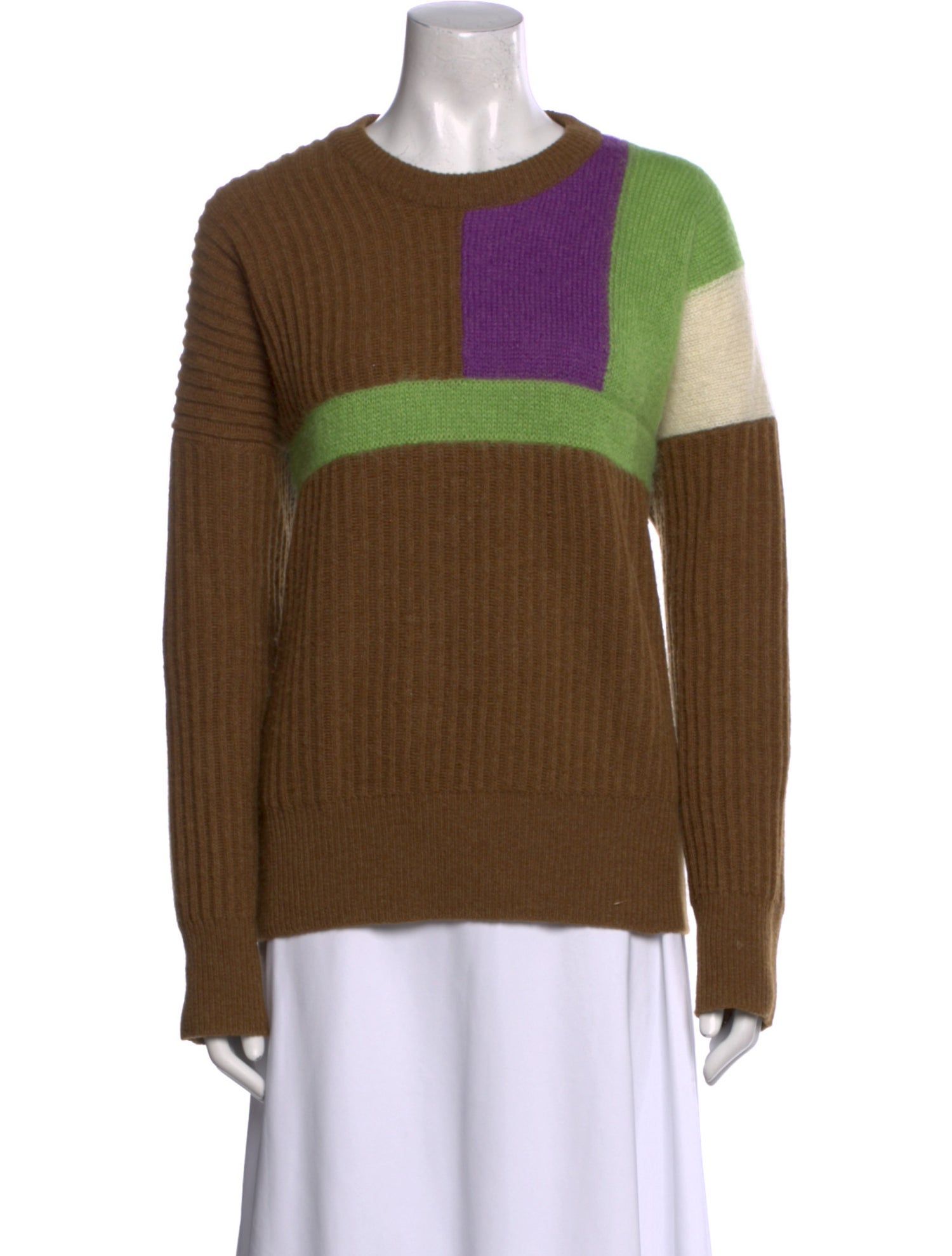 PLAN C Wool Striped Sweater