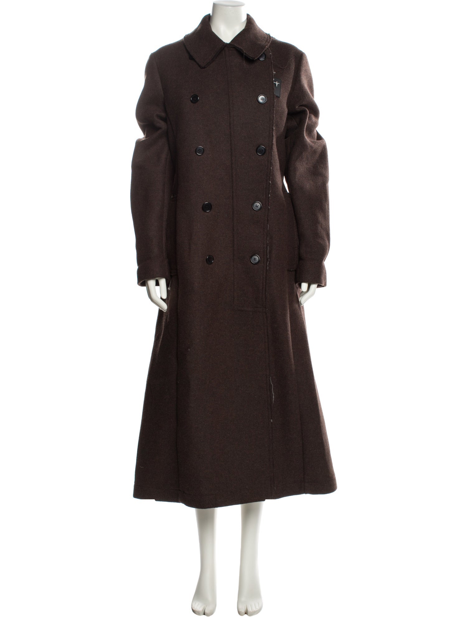 PLAN C Wool Trench Coat