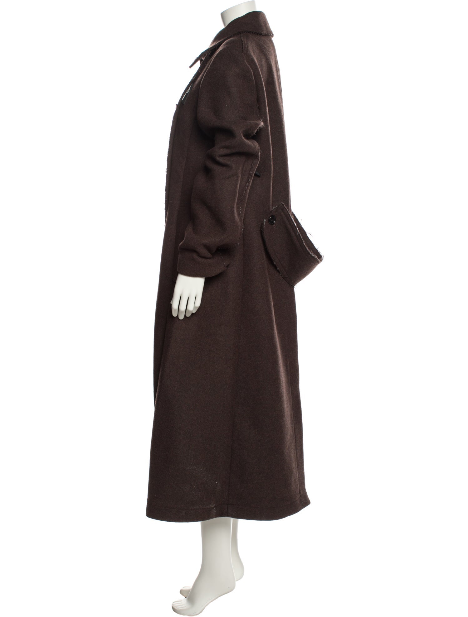 PLAN C Wool Trench Coat