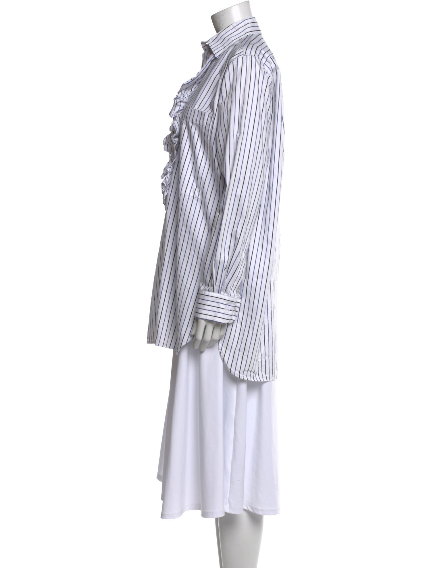 PLAN C Striped Long Sleeve Tunic