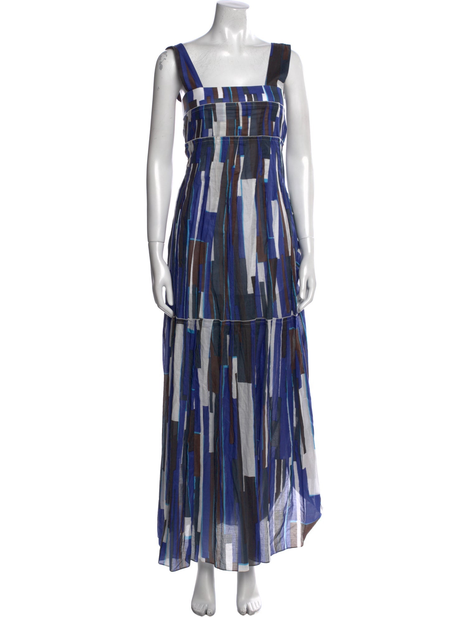 PLAN C Printed Long Dress