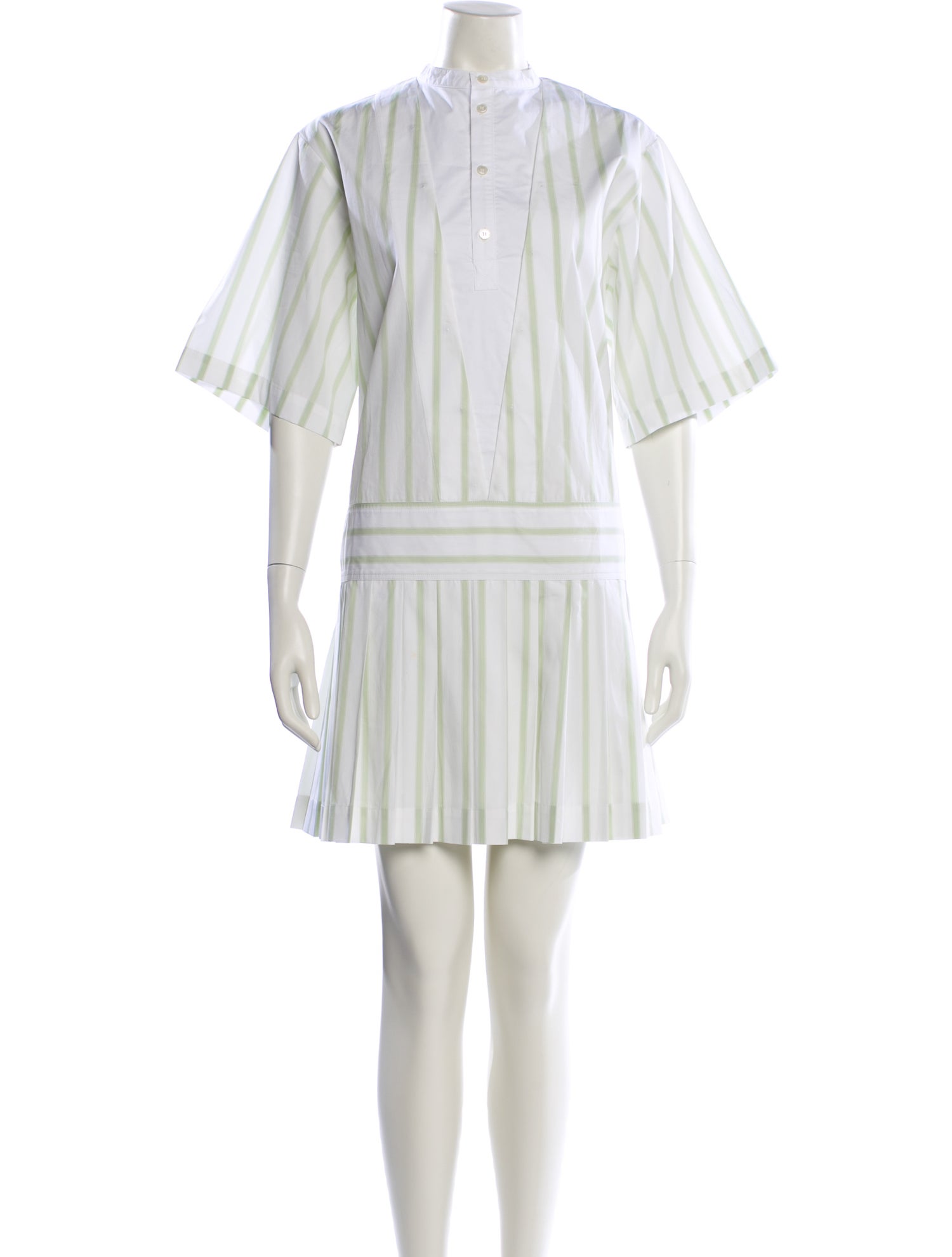 PLAN C Crew Neck Mini Dress