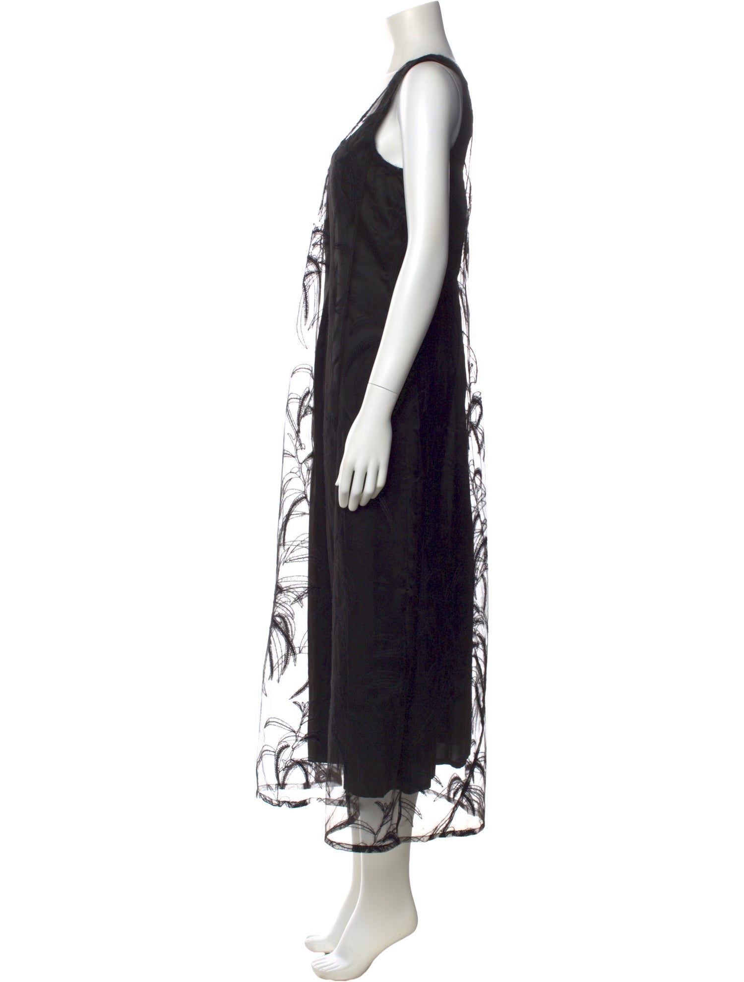 PLAN C Printed Long Dress