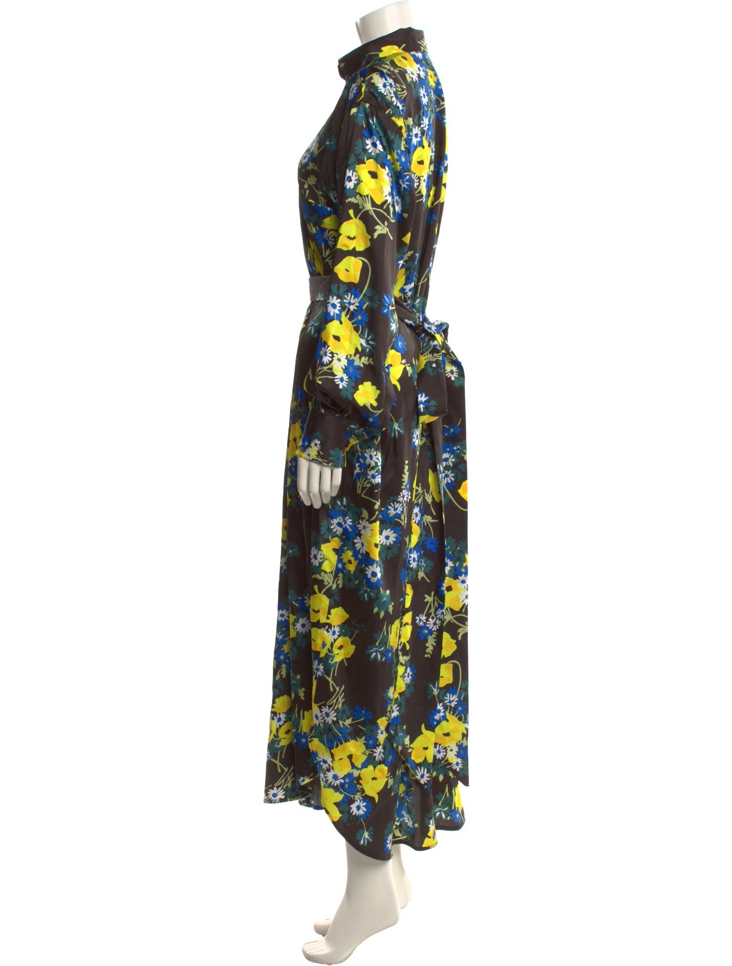PLAN C Floral Print Long Dress