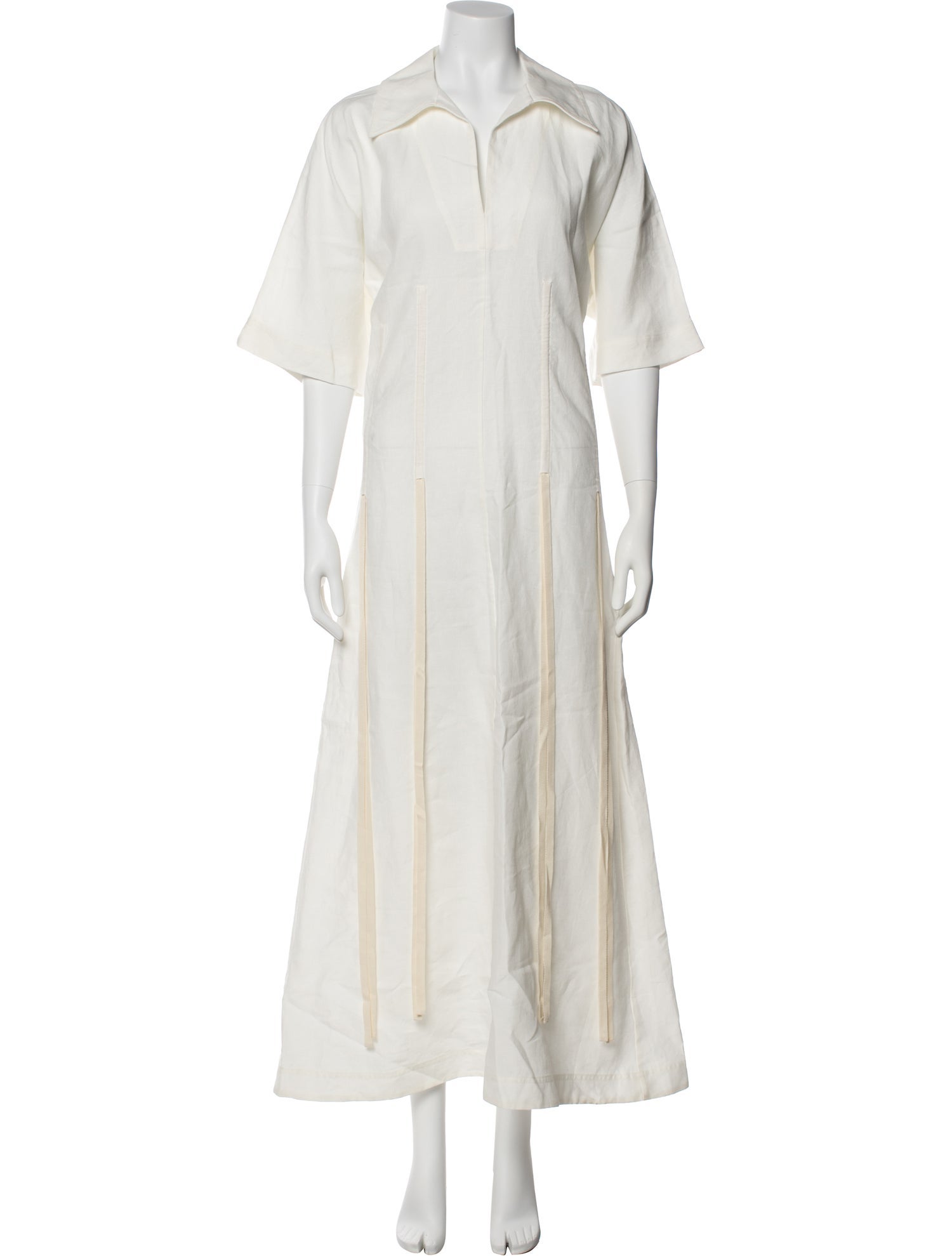 PLAN C Linen Long Dress