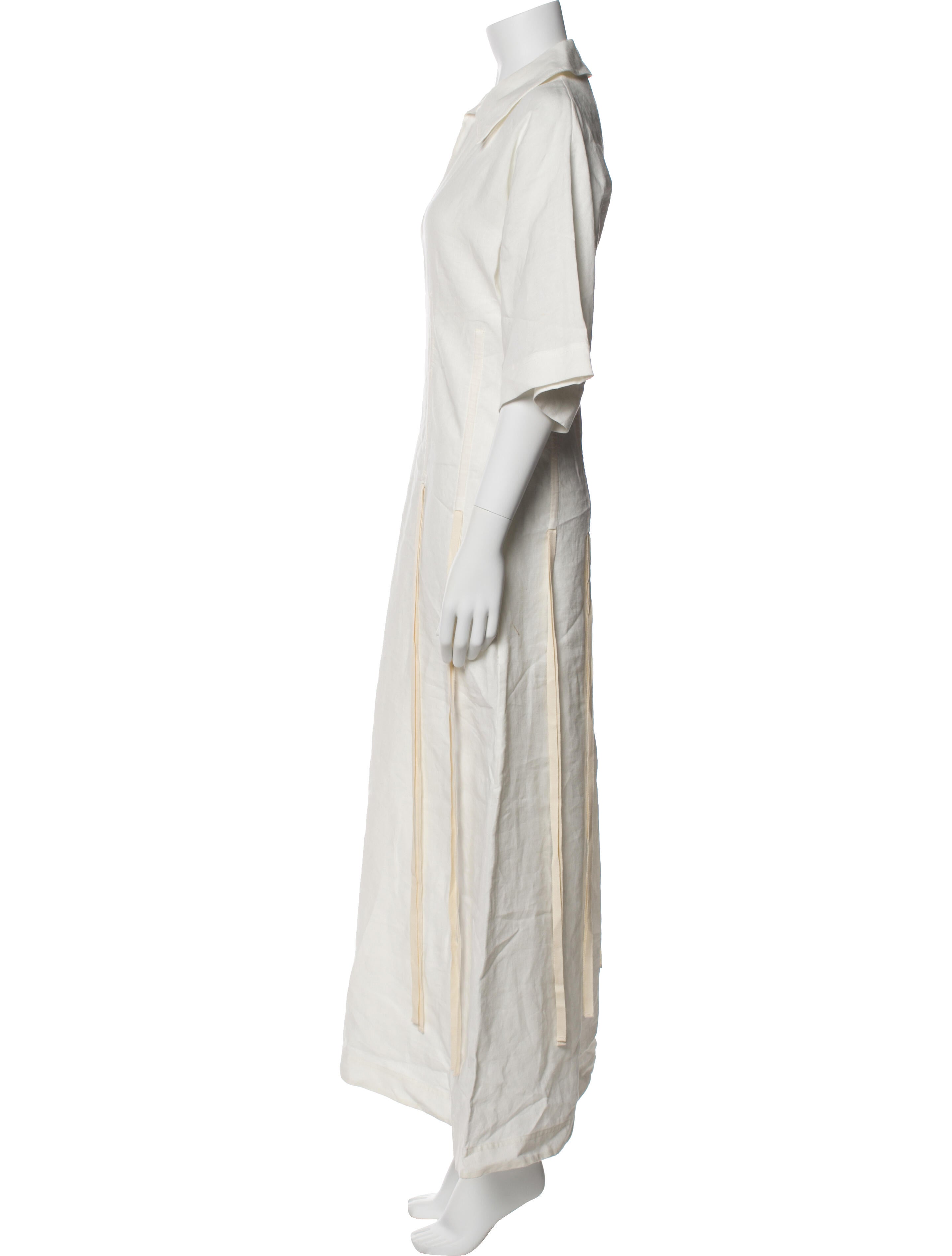 PLAN C Linen Long Dress