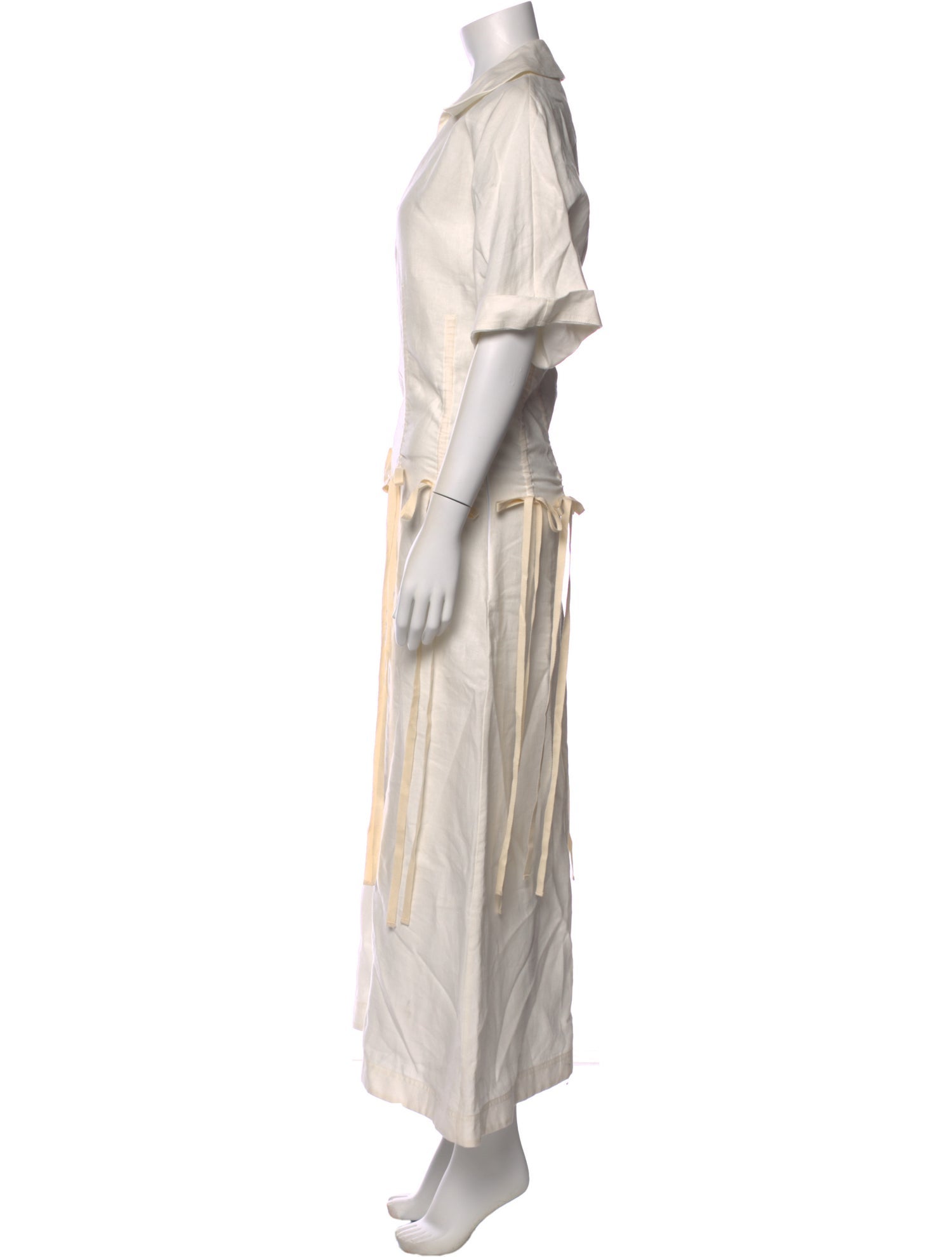 PLAN C Linen Long Dress