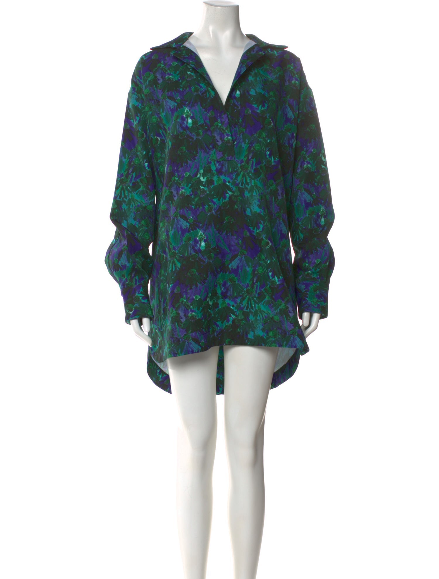 PLAN C Floral Print Mini Dress