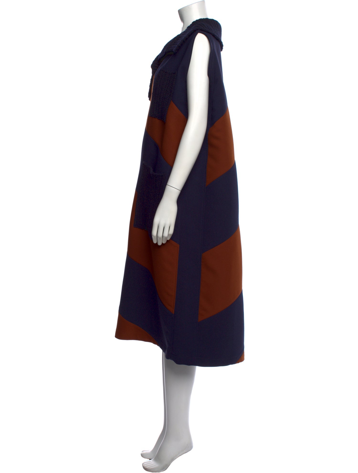 PLAN C Virgin Wool Midi Length Dress