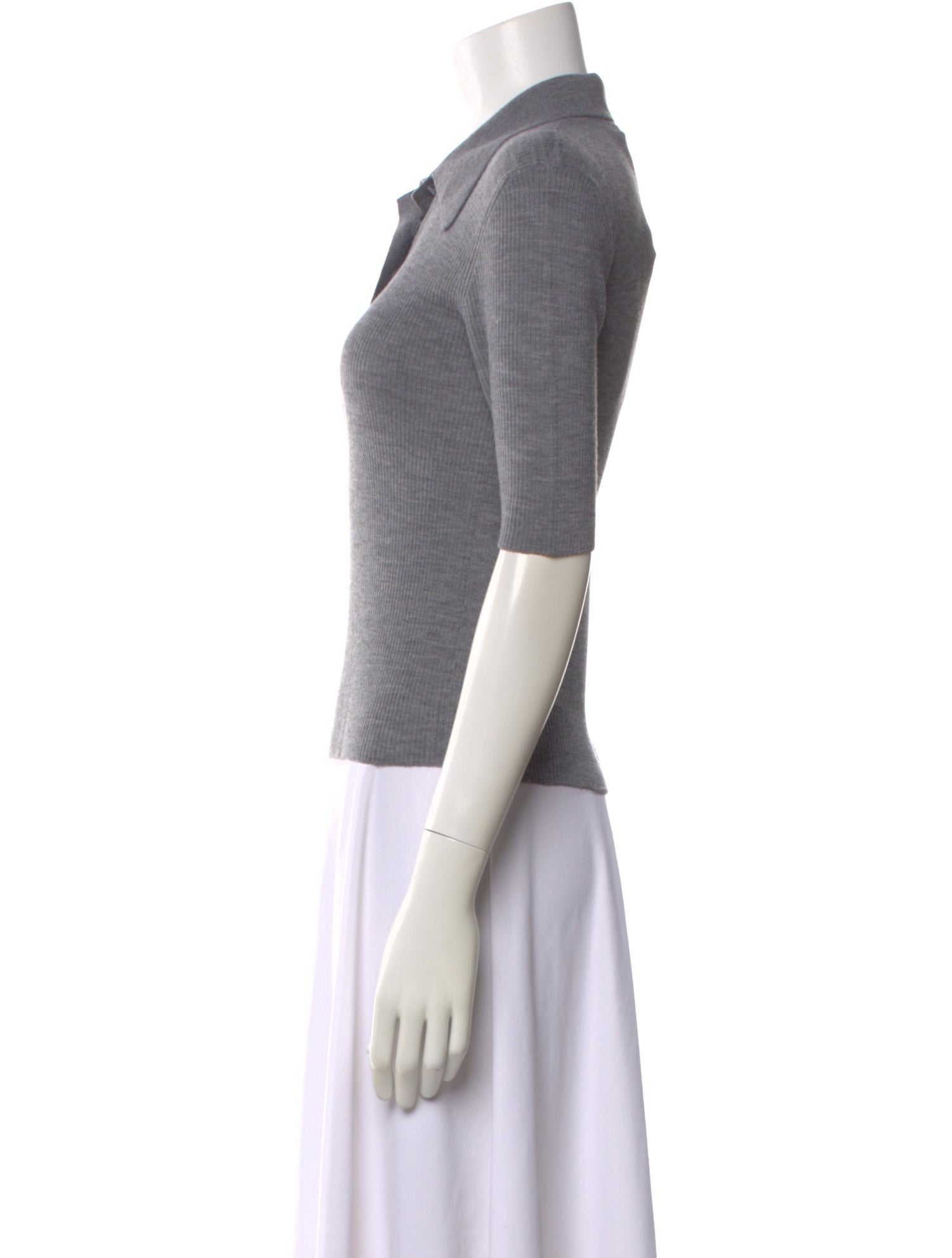 PLAN C Merino Wool Short Sleeve Polo