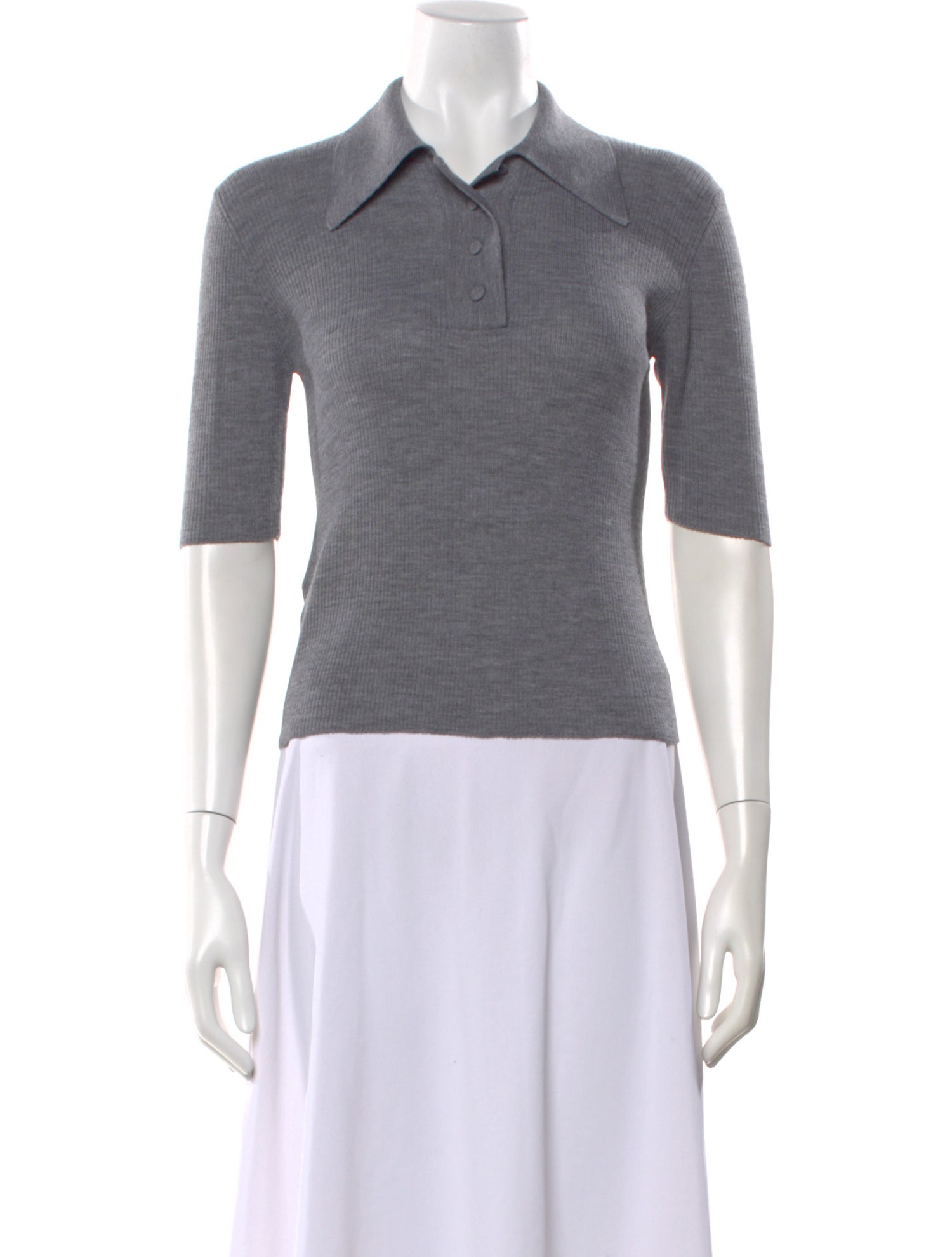 PLAN C Merino Wool Short Sleeve Polo w/ Tags