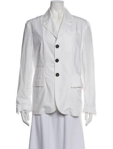 Pre-owned Plan C Blazer In White