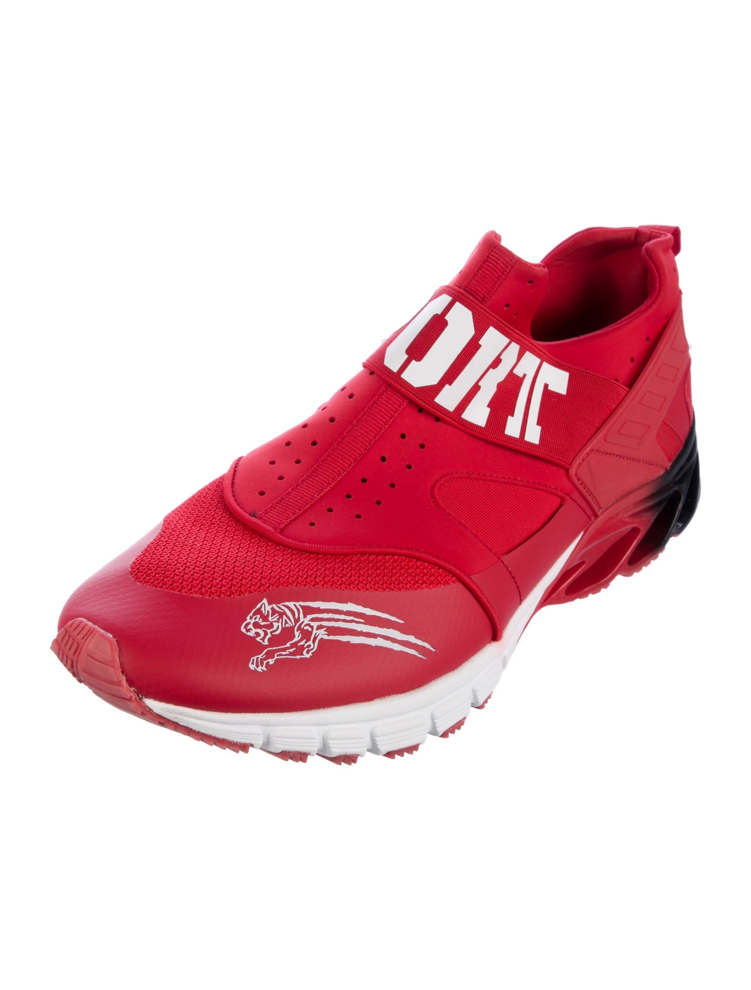 Plein Sport Patent Leather Printed Sneakers