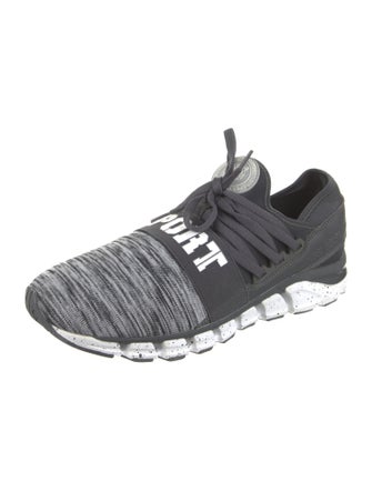 Plein Sport Graphic Print Leather Trim Embellishment Sneakers