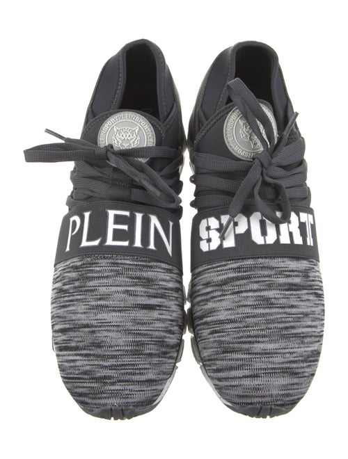 Plein Sport Graphic Print Leather Trim Embellishment Sneakers
