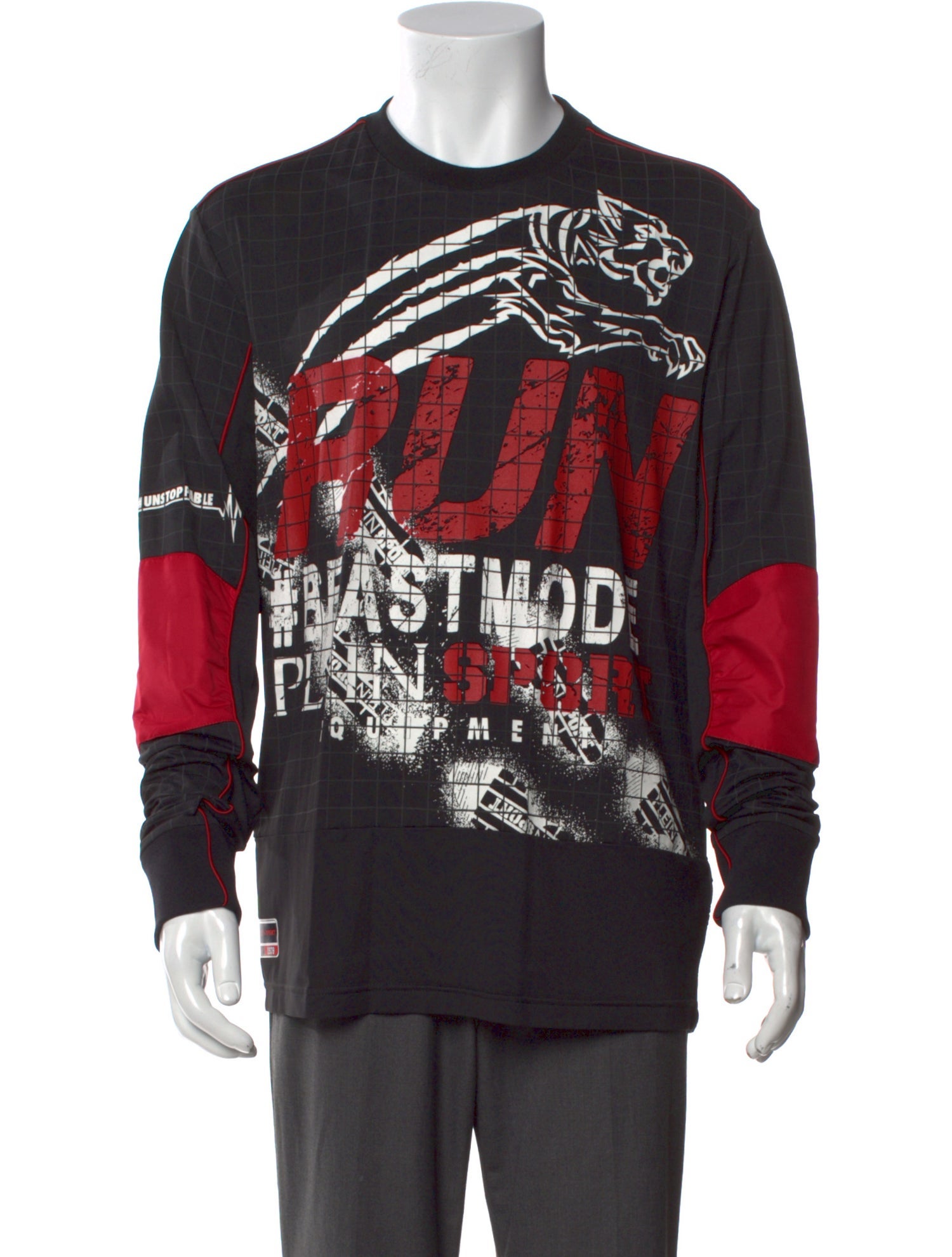 Plein Sport Graphic Print Long Sleeve Shirt