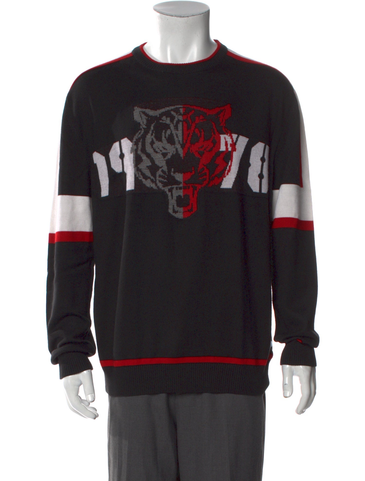 Plein Sport Graphic Print Crew Neck Pullover