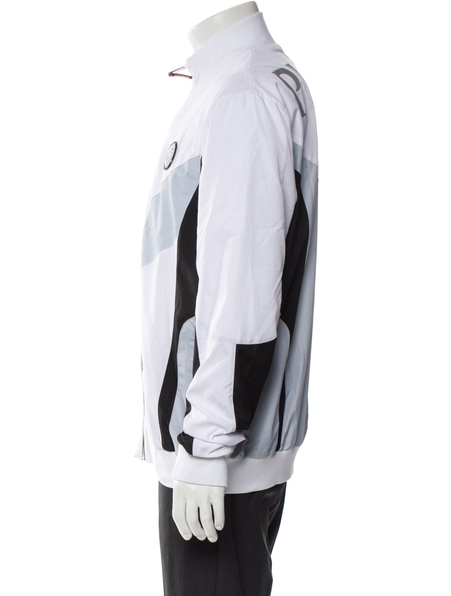 Plein Sport Colorblock Pattern Windbreaker w/ Tags