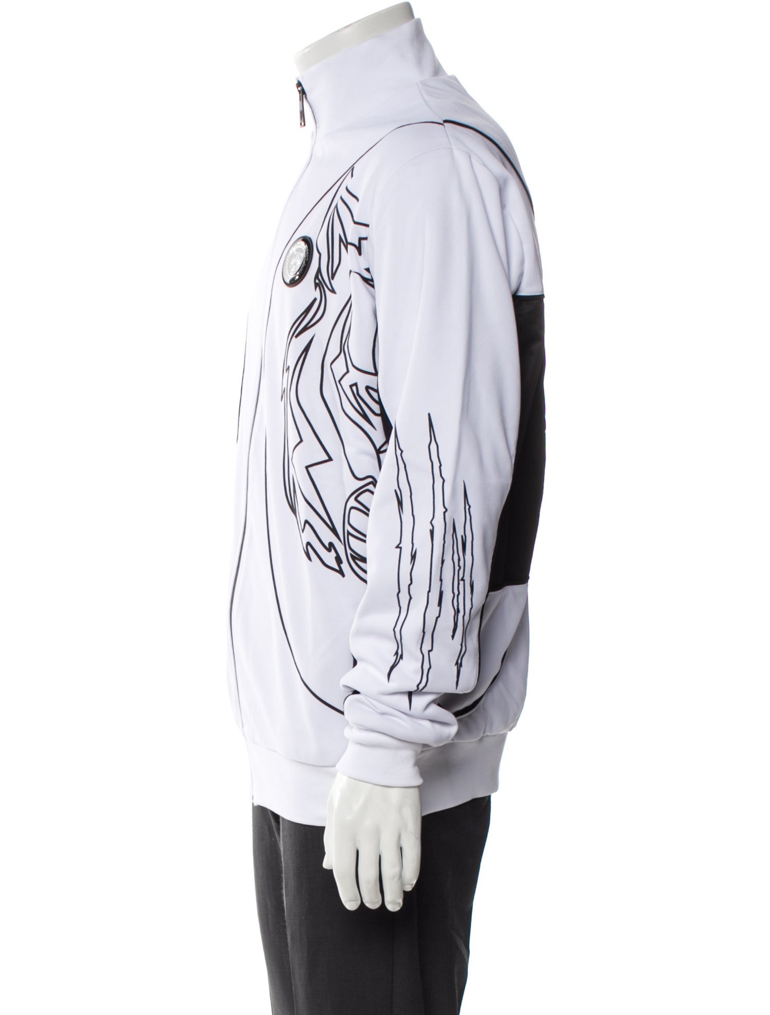 Plein Sport Colorblock Pattern Windbreaker w/ Tags