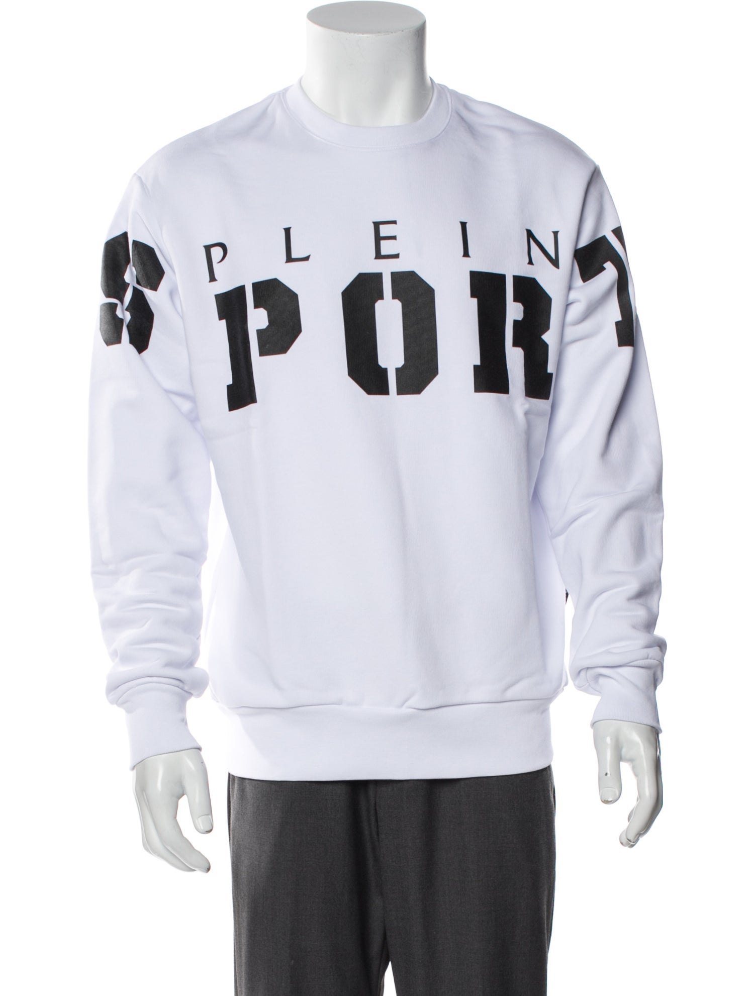 Plein Sport Graphic Print Crew Neck Pullover w/ Tags