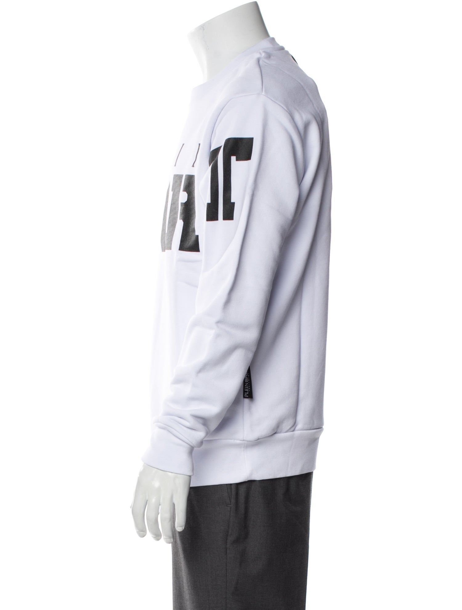 Plein Sport Graphic Print Crew Neck Pullover w/ Tags