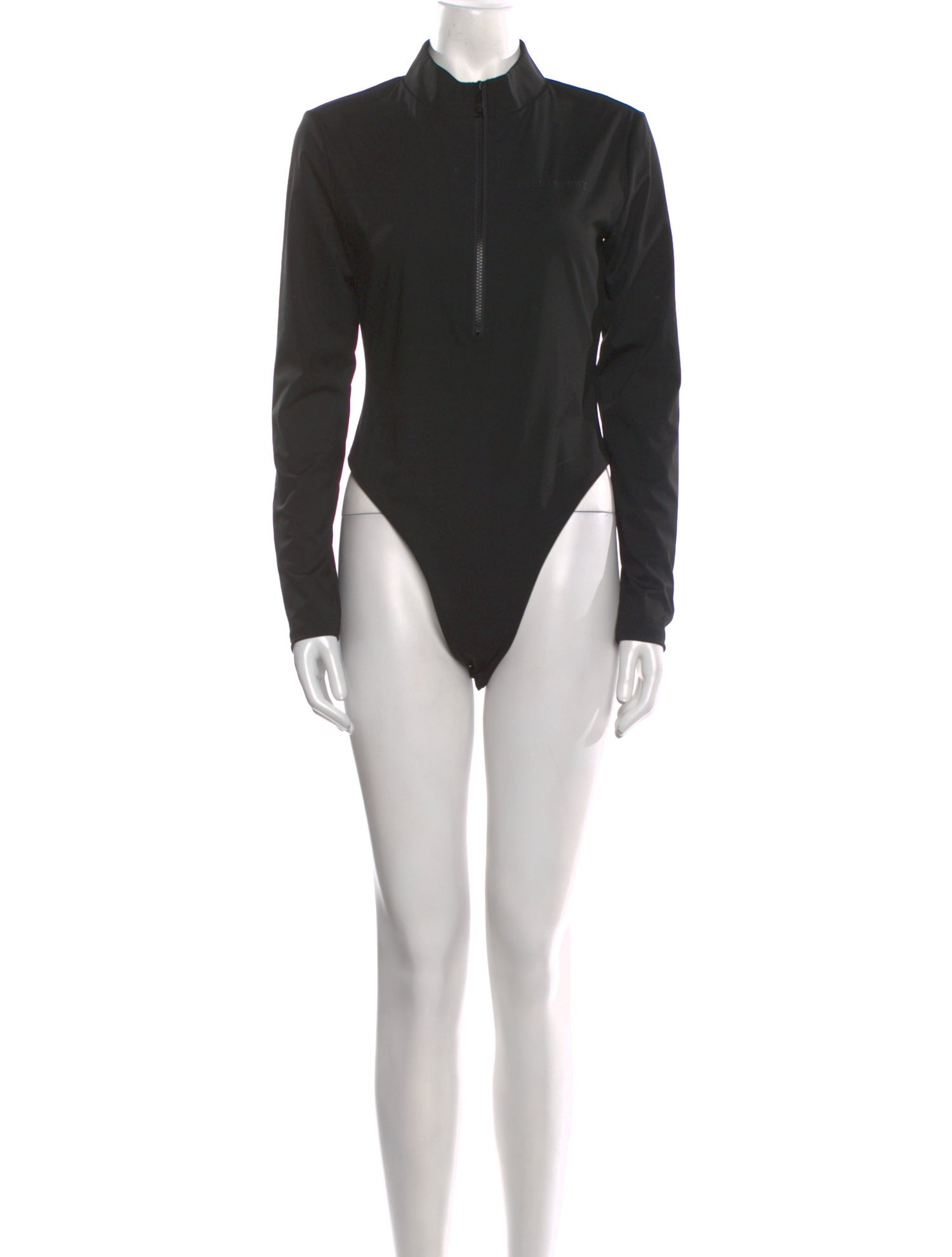 Plein Sport Mock Neck Long Sleeve Bodysuit