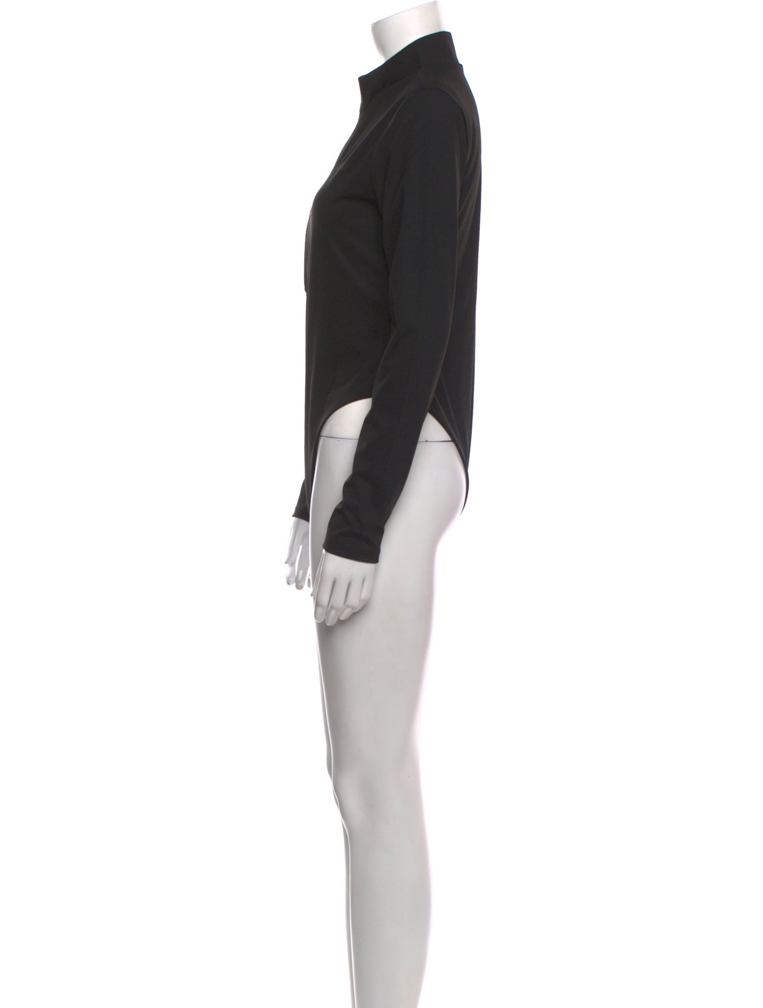 Plein Sport Mock Neck Long Sleeve Bodysuit