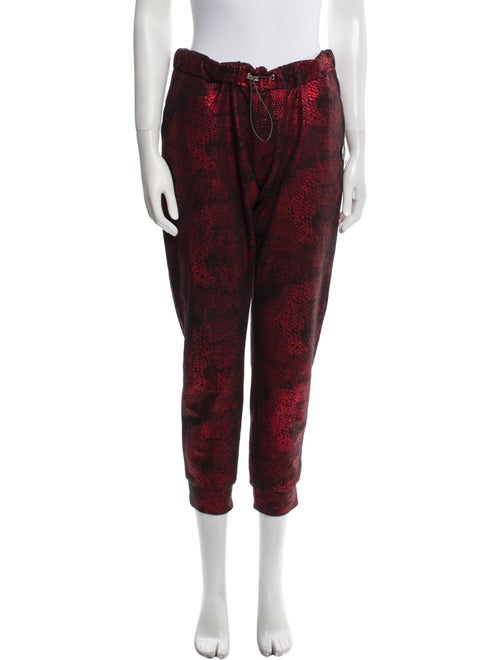 Plein Sport Printed Skinny Leg Pants