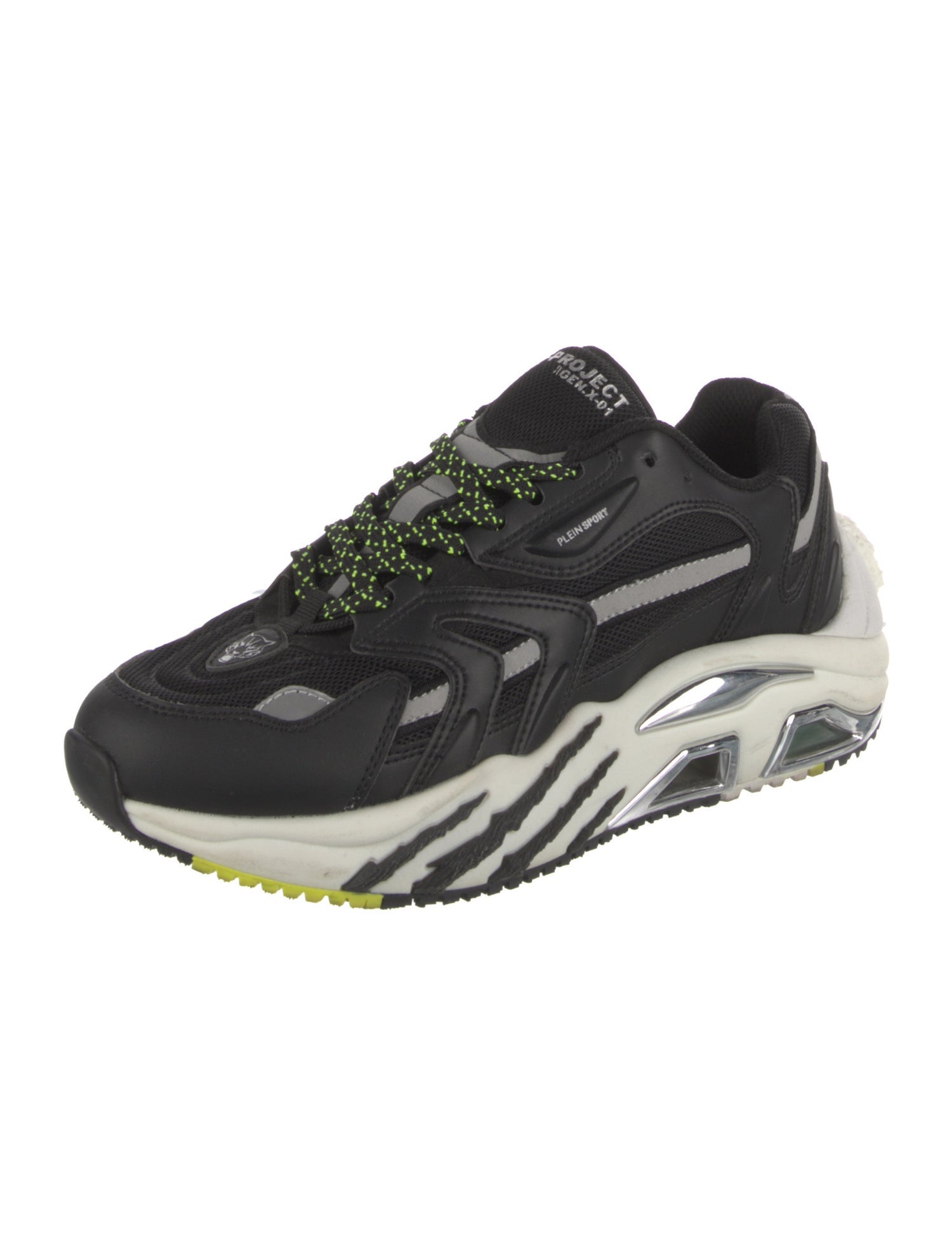 Plein Sport Leather Printed Sneakers