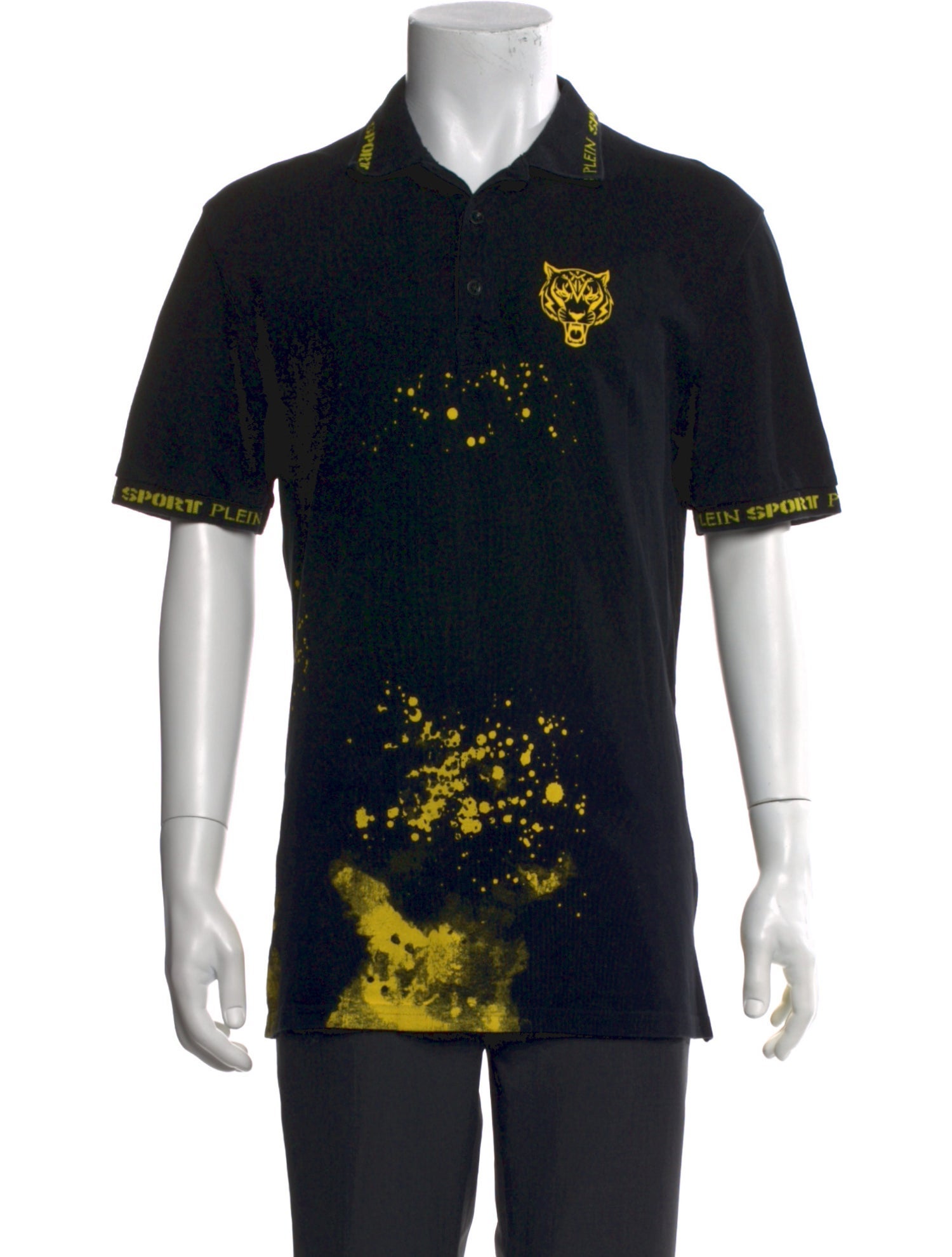 Plein Sport Printed Crew Neck Polo Shirt