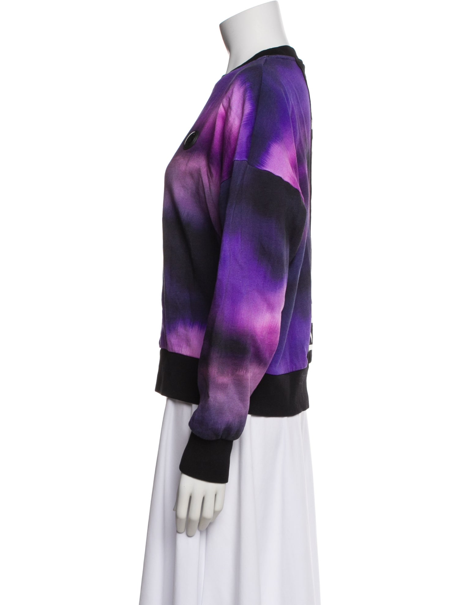 Plein Sport Tie-Dye Print Crew Neck Sweatshirt