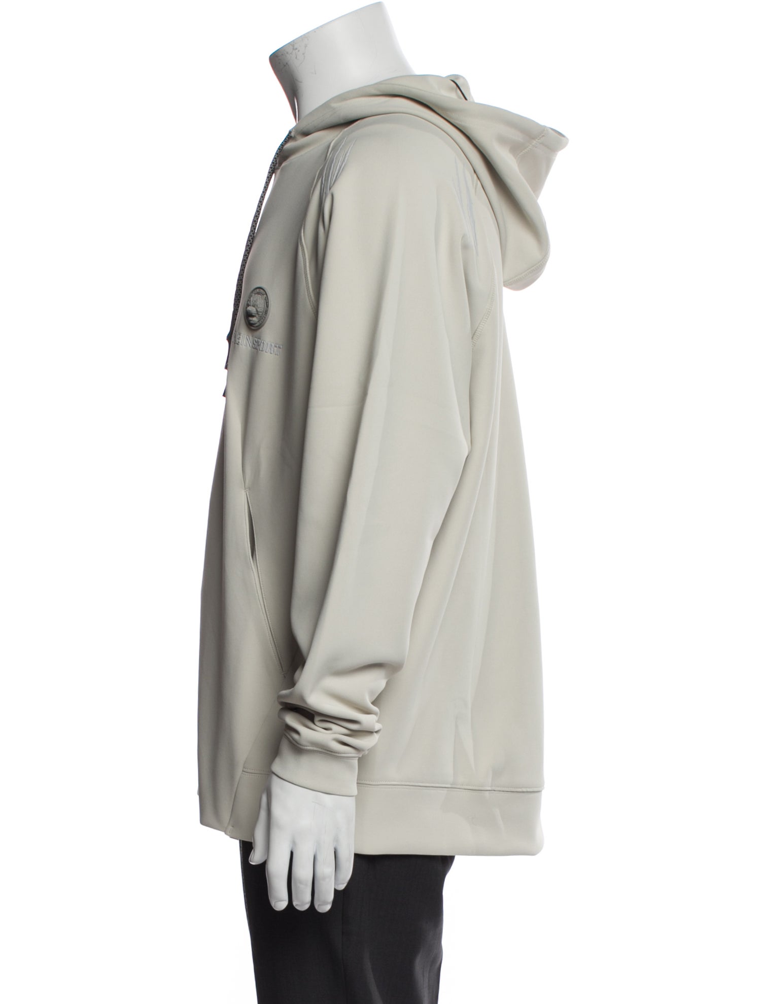 Plein Sport Graphic Print V-Neck Hoodie w/ Tags