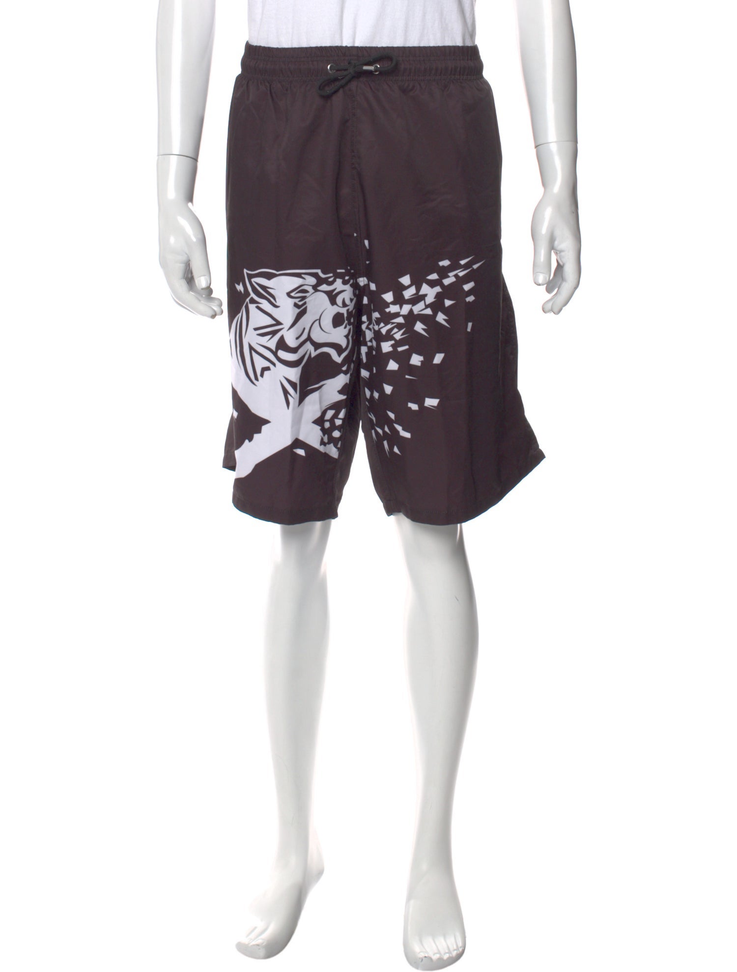 Plein Sport Graphic Print Swim Trunks w/ Tags