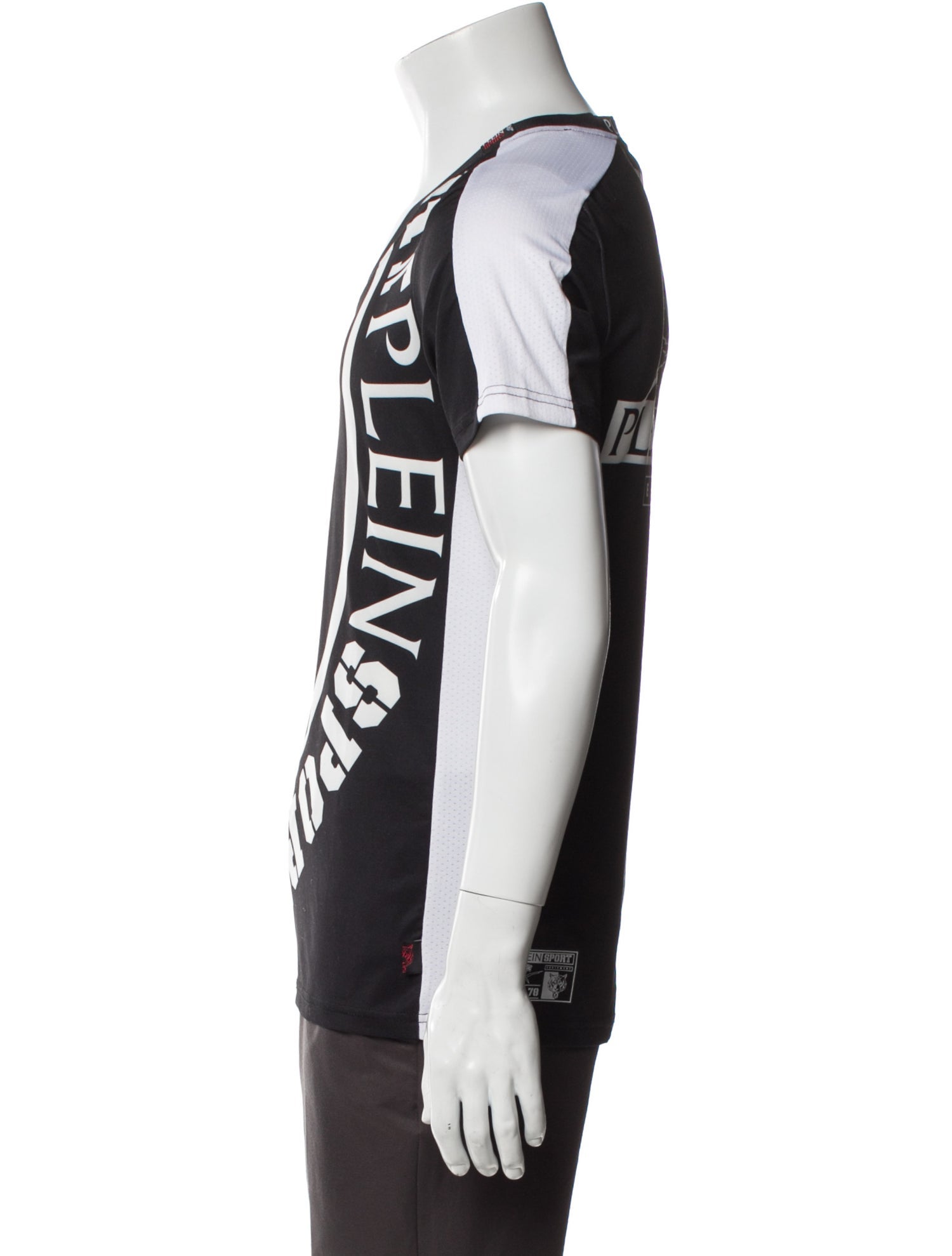 Plein Sport Graphic Print V-Neck T-Shirt