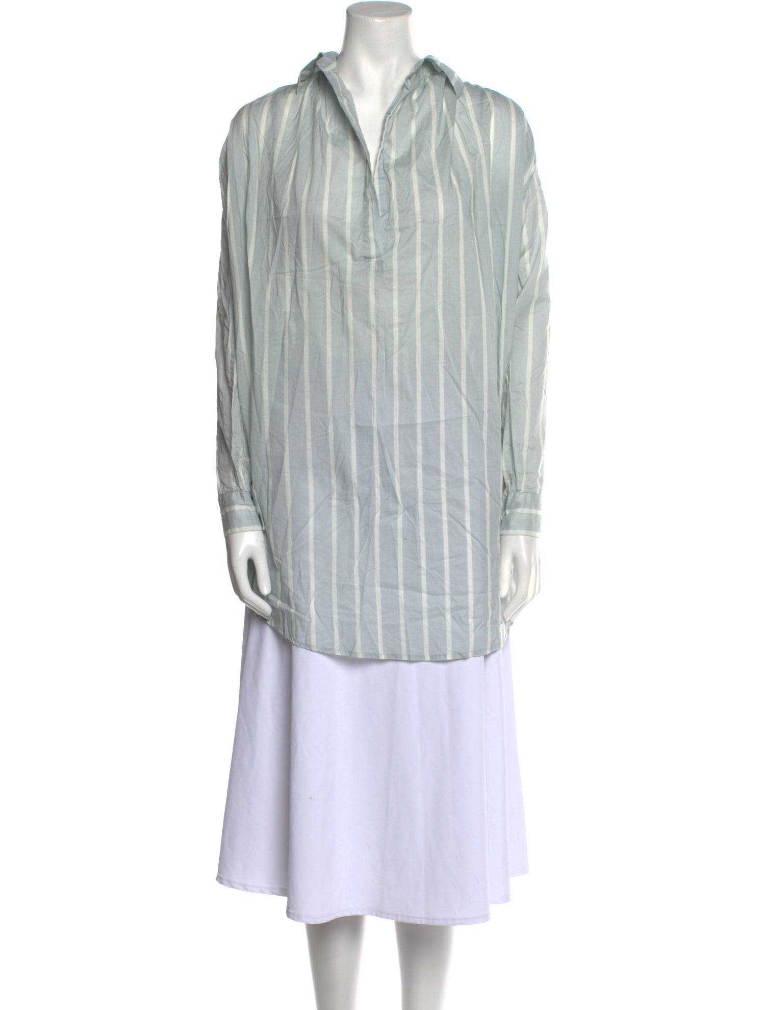 Pour Les Femmes Striped Long Sleeve Tunic